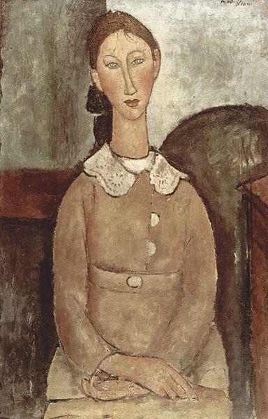 Amedeo Modigliani Madchen in gelben Kleid